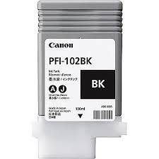 Tusz Canon PFI102BK IPF500 IPF510 IPF600 IPF605 IPF610 IPF650 IPF700 IPF710 IPF720 IPF725 IPF750 IPF755  PFI-102 Black ( J ) 130 ml / 0895B001